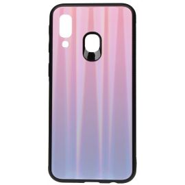 Придбати Чехол-накладка TOTO Aurora Print Glass Case Samsung Galaxy A40 Lilac, image , характеристики, відгуки