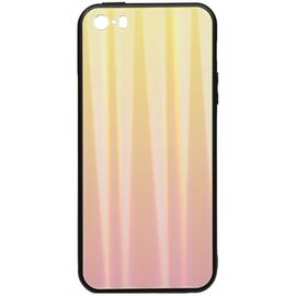 Придбати Чехол-накладка TOTO Aurora Print Glass Case Apple iPhone SE/5s/5 Pink, image , характеристики, відгуки