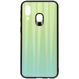 Купить Чехол-накладка TOTO Aurora Print Glass Case Samsung Galaxy A40 Green, фото , характеристики, отзывы