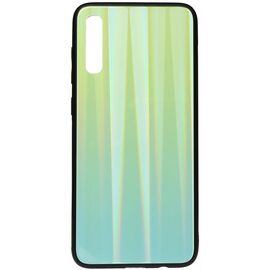 Купить Чехол-накладка TOTO Aurora Print Glass Case Samsung Galaxy A70 Green, фото , характеристики, отзывы