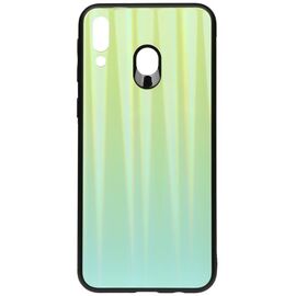 Купить Чехол-накладка TOTO Aurora Print Glass Case Samsung Galaxy M20 Green, фото , характеристики, отзывы