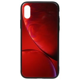 Купить Чехол-накладка TOTO Print Glass Space Case Apple iPhone X/XS Rubin Red, фото , характеристики, отзывы