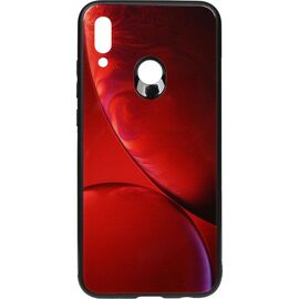 Купить Чехол-накладка TOTO Print Glass Space Case Huawei P Smart 2019 Rubin Red, фото , характеристики, отзывы