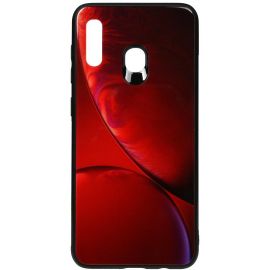 Купить Чехол-накладка TOTO Print Glass Space Case Samsung Galaxy A20/A30 Rubin Red, фото , характеристики, отзывы