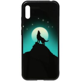 Купить Чехол-накладка TOTO Night Light Print Glass Case Huawei Y6 2019 Howling Wolf, фото , характеристики, отзывы