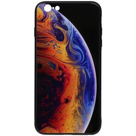 Придбати Чехол-накладка TOTO Print Glass Space Case Apple iPhone 6/6s Violet, image , характеристики, відгуки