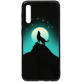 Купить Чехол-накладка TOTO Night Light Print Glass Case Samsung Galaxy A30s/A50/A50s Howling Wolf, фото , характеристики, отзывы