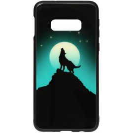 Придбати Чехол-накладка TOTO Night Light Print Glass Case Samsung Galaxy S10e Howling Wolf, image , характеристики, відгуки