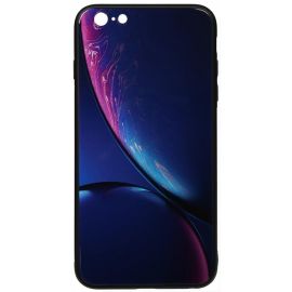 Купить Чехол-накладка TOTO Print Glass Space Case Apple iPhone 6 Plus/6S Plus Blue, фото , характеристики, отзывы