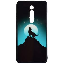 Придбати Чехол-накладка TOTO Night Light Print Glass Case Xiaomi Redmi Mi 9T/Mi 9T Pro/Redmi K20/K20 Pro Howling Wolf, image , характеристики, відгуки