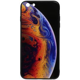 Придбати Чехол-накладка TOTO Print Glass Space Case Apple iPhone 6 Plus/6S Plus Violet, image , характеристики, відгуки