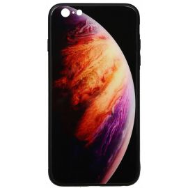 Придбати Чехол-накладка TOTO Print Glass Space Case Apple iPhone 6 Plus/6S Plus Lilac, image , характеристики, відгуки