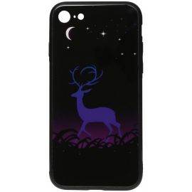 Купить Чехол-накладка TOTO Night Light Print Glass Case Apple iPhone 7/8/SE 2020 Deer, фото , характеристики, отзывы