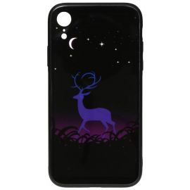 Придбати Чехол-накладка TOTO Night Light Print Glass Case Apple iPhone XR Deer, image , характеристики, відгуки