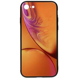Купить Чехол-накладка TOTO Print Glass Space Case Apple iPhone 7/8/SE 2020 Yellow, фото , характеристики, отзывы