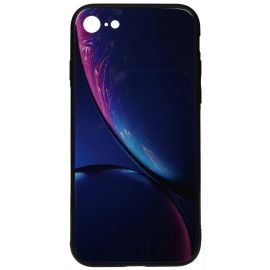 Купить Чехол-накладка TOTO Print Glass Space Case Apple iPhone 7/8/SE 2020 Blue, фото , характеристики, отзывы