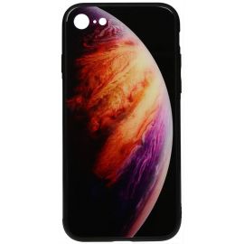 Купить Чехол-накладка TOTO Print Glass Space Case Apple iPhone 7/8/SE 2020 Lilac, фото , характеристики, отзывы