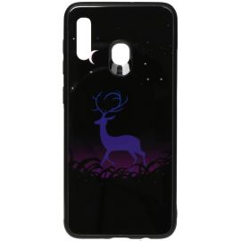 Придбати Чехол-накладка TOTO Night Light Print Glass Case Samsung Galaxy A20/A30 Deer, image , характеристики, відгуки