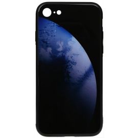 Купить Чехол-накладка TOTO Print Glass Space Case Apple iPhone 7/8/SE 2020 Dark Blue, фото , характеристики, отзывы
