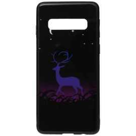 Придбати Чехол-накладка TOTO Night Light Print Glass Case Samsung Galaxy S10 Deer, image , характеристики, відгуки