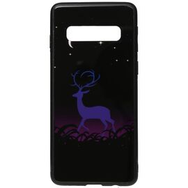 Придбати Чехол-накладка TOTO Night Light Print Glass Case Samsung Galaxy S10+ Deer, image , характеристики, відгуки
