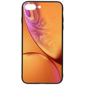 Купить Чехол-накладка TOTO Print Glass Space Case Apple iPhone 7 Plus/8 Plus Yellow, фото , характеристики, отзывы