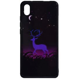 Купить Чехол-накладка TOTO Night Light Print Glass Case Xiaomi Redmi 7A Deer, фото , характеристики, отзывы