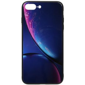 Купить Чехол-накладка TOTO Print Glass Space Case Apple iPhone 7 Plus/8 Plus Blue, фото , характеристики, отзывы