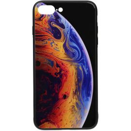 Придбати Чехол-накладка TOTO Print Glass Space Case Apple iPhone 7 Plus/8 Plus Violet, image , характеристики, відгуки