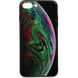 Купить Чехол-накладка TOTO Print Glass Space Case Apple iPhone 7 Plus/8 Plus Green, фото , характеристики, отзывы