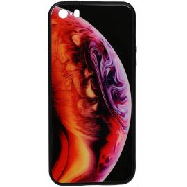 Придбати Чехол-накладка TOTO Print Glass Space Case Apple iPhone SE/5s/5 Amethyst, image , характеристики, відгуки