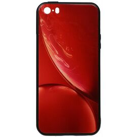 Придбати Чехол-накладка TOTO Print Glass Space Case Apple iPhone SE/5s/5 Red, image , характеристики, відгуки