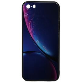 Купить Чехол-накладка TOTO Print Glass Space Case Apple iPhone SE/5s/5 Blue, фото , характеристики, отзывы