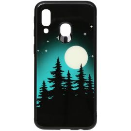 Придбати Чехол-накладка TOTO Night Light Print Glass Case Samsung Galaxy A40 Full Moon, image , характеристики, відгуки