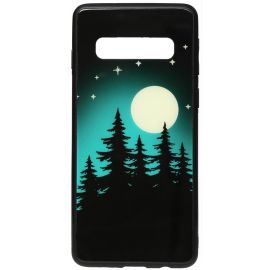 Придбати Чехол-накладка TOTO Night Light Print Glass Case Samsung Galaxy S10+ Full Moon, image , характеристики, відгуки