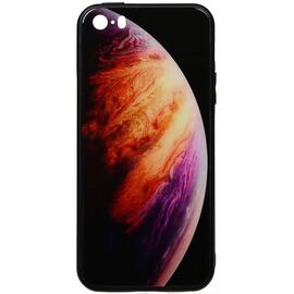 Придбати Чехол-накладка TOTO Print Glass Space Case Apple iPhone SE/5s/5 Lilac, image , характеристики, відгуки