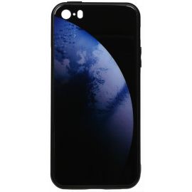 Купить Чехол-накладка TOTO Print Glass Space Case Apple iPhone SE/5s/5 Dark Blue, фото , характеристики, отзывы