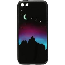 Купить Чехол-накладка TOTO Night Light Print Glass Case Apple iPhone SE/5s/5 Young Moon, фото , характеристики, отзывы