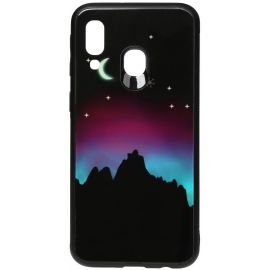 Купить Чехол-накладка TOTO Night Light Print Glass Case Samsung Galaxy A40 Young Moon, фото , характеристики, отзывы