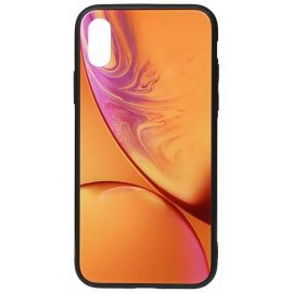 Купить Чехол-накладка TOTO Print Glass Space Case Apple iPhone XS Max Yellow, фото , характеристики, отзывы