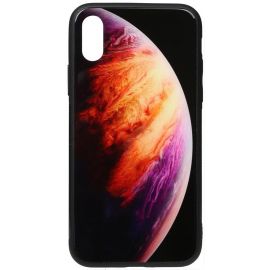 Купить Чехол-накладка TOTO Print Glass Space Case Apple iPhone XS Max Lilac, фото , характеристики, отзывы