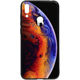 Купить Чехол-накладка TOTO Print Glass Space Case Huawei Y7 2019 Violet, фото , характеристики, отзывы