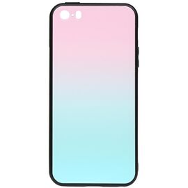 Купить Чехол-накладка TOTO Gradient Glass Case Apple iPhone 5/5s/SE Turquoise, фото , характеристики, отзывы