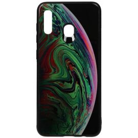 Купить Чехол-накладка TOTO Print Glass Space Case Samsung Galaxy A20/A30 Green, фото , характеристики, отзывы