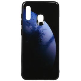 Купить Чехол-накладка TOTO Print Glass Space Case Samsung Galaxy A20/A30 Dark Blue, фото , характеристики, отзывы