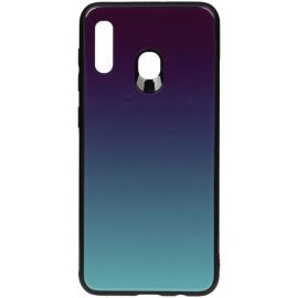 Придбати Чехол-накладка TOTO Gradient Glass Case Samsung Galaxy A20/A30 Purple, image , характеристики, відгуки