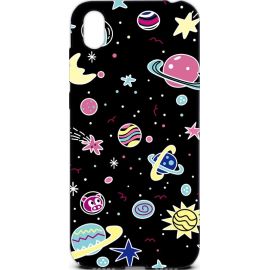 Купить Чехол-накладка TOTO Cartoon Soft Silicone TPU Case Huawei Y5 2019 Space Planets Black, фото , характеристики, отзывы