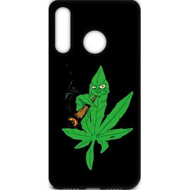 Купить Чехол-накладка TOTO Cartoon Soft Silicone TPU Case Huawei Y7 2019 Cannabis Black, фото , характеристики, отзывы