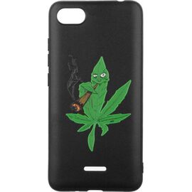 Придбати Чехол-накладка TOTO Cartoon Soft Silicone TPU Case Xiaomi Redmi 6A Cannabis Black, image , характеристики, відгуки