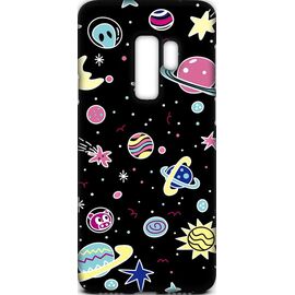 Купить Чехол-накладка TOTO Cartoon Soft Silicone TPU Case Samsung Galaxy S9+ Space Planets Black, фото , характеристики, отзывы